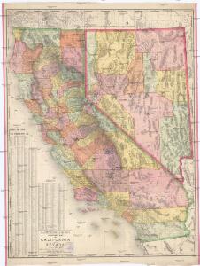 Rand, McNally & Co.'s standard map of California and Nevada