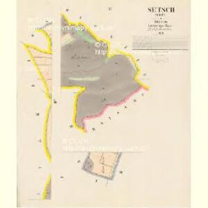 Setsch (Seč) - c6763-1-002 - Kaiserpflichtexemplar der Landkarten des stabilen Katasters
