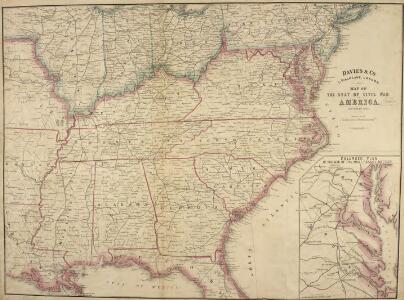 Map of the Seat of Civil War in America, September, 1862