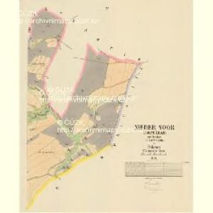 Nieder Soor (Dolni Ždár) - c1418-1-003 - Kaiserpflichtexemplar der Landkarten des stabilen Katasters