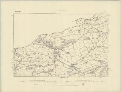 Montgomeryshire X.SW - OS Six-Inch Map