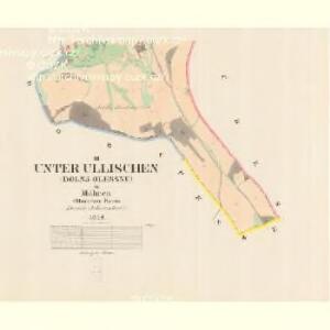 Unter Ullischen (Dolnj Olessne) - m0515-1-003 - Kaiserpflichtexemplar der Landkarten des stabilen Katasters