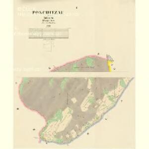 Poschitzau - c0428-1-001 - Kaiserpflichtexemplar der Landkarten des stabilen Katasters