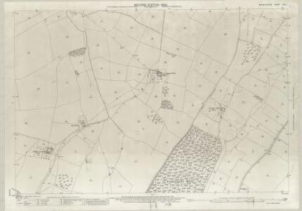 Warwickshire XLVI.1 (includes: Bishops Itchington; Chesterton; Gaydon; Lighthorne) - 25 Inch Map