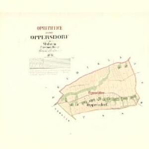 Oppersdorf - m2158-1-001 - Kaiserpflichtexemplar der Landkarten des stabilen Katasters