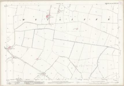 Yorkshire XIII.14 (includes: Hutton Magna; Newsham; Rokeby; Wycliffe With Thorpe) - 25 Inch Map