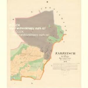 Zarzitsch - c9150-1-002 - Kaiserpflichtexemplar der Landkarten des stabilen Katasters