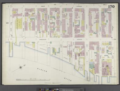 Manhattan, V. 8, Double Page Plate No. 170 [Map bounded by 1st Ave., E. 118th St., Harlem River, E. 110th St.]