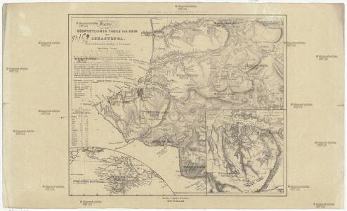 Karte vom südwestlichen Theile der Krim mit Sevastopol