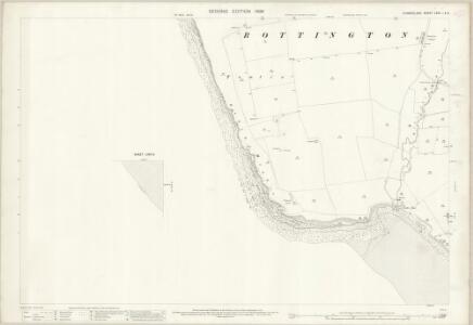 Cumberland LXXII.1 (inset LXXII.5) (includes: St Bees; Rottington) - 25 Inch Map