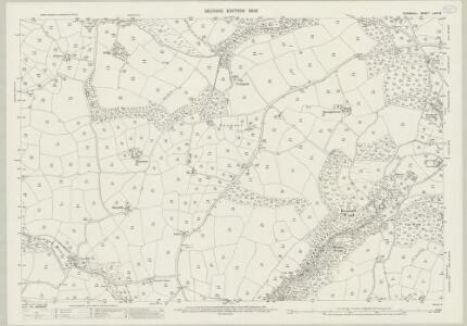Cornwall LXIV.13 (includes: Gwennap; Perranarworthal; St Gluvias; Stithians) - 25 Inch Map
