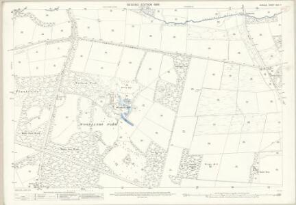 Durham XVIII.7 (includes: Healeyfield; Lanchester) - 25 Inch Map