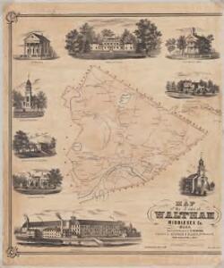 Map of the town of Waltham, Middlesex County, Mass : Town