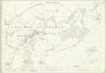 Somerset XCII.2 (includes: Cricket St Thomas; Cudworth; Winsham) - 25 Inch Map