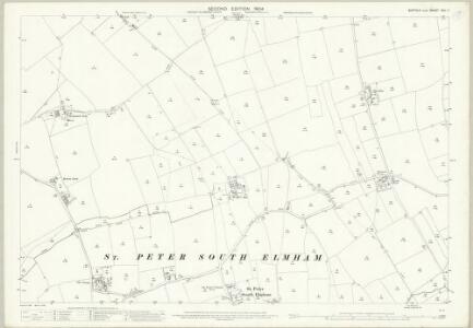 Suffolk XVII.7 (includes: Bungay; Flixton; Ilketshall St Margaret; South Elmham St Michael; South Elmham St Peter) - 25 Inch Map