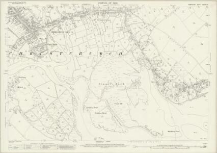 Hampshire and Isle of Wight LXXXVI.12 (includes: Bournemouth; Christchurch) - 25 Inch Map
