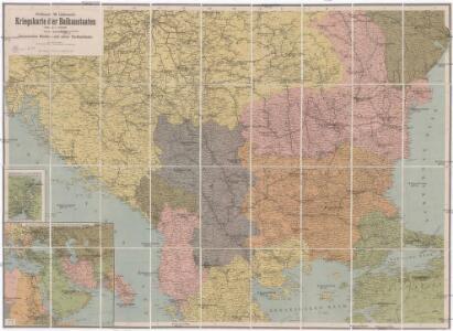 Professor W. Liebenow's Kriegskarte der Balkanstaaten
