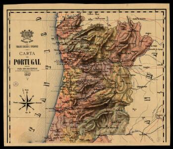 Carta de Portugal, aprovada para uso das escolas / Direccâo Geral dos Trabalhos Geodesicos e Topographicos