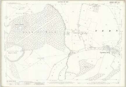 Wiltshire XLIII.11 (includes: Chute; Tidcombe and Fosbury; Vernhams Dean) - 25 Inch Map