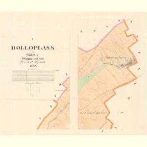 Dolloplass - m0547-1-001 - Kaiserpflichtexemplar der Landkarten des stabilen Katasters