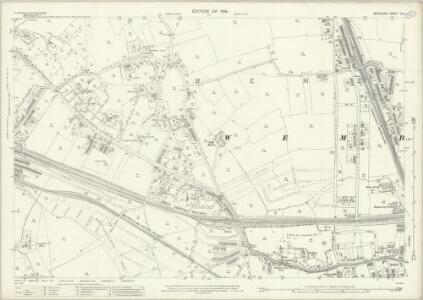 Middlesex X.16 (includes: Ealing St Mary; Wembley) - 25 Inch Map