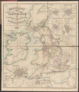 Bradshaw's new railway map of Gt. Britain and Ireland shewing the stations-distance &c.