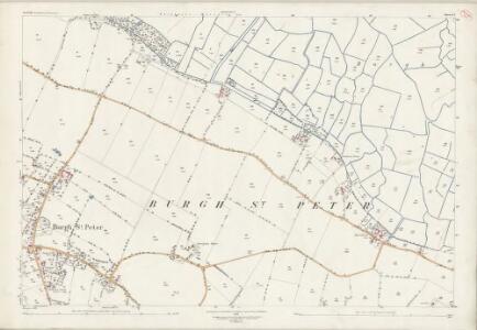 Norfolk C.1 (includes: Aldeby; Burgh St Peter; Wheatacre) - 25 Inch Map