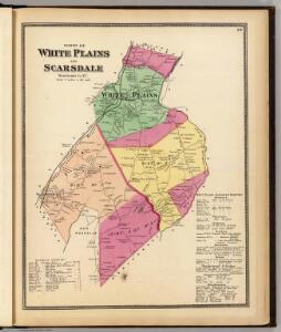 White Plains, Scarsdale towns.