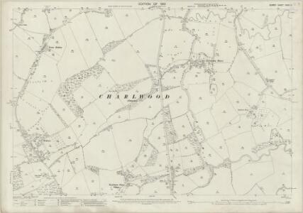 Surrey XXXIV.11 (includes: Charlwood; Horley) - 25 Inch Map