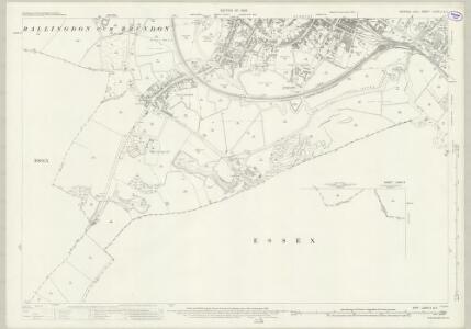 Suffolk LXXIX.3 & 2 (includes: Ballingdon; Belchamp Walter; Bulmer; Great Cornard; Middleton; Sudbury) - 25 Inch Map