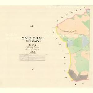 Marschau (Marssow) - m1725-1-002 - Kaiserpflichtexemplar der Landkarten des stabilen Katasters