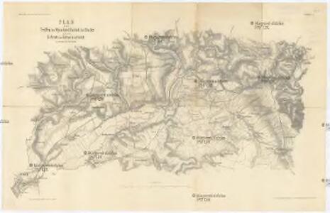 Plan zu denTreffen bei Wysokow (Nachod), bei Skalitz und zum Gefechte bei Schweinschädel 27, 28 und 29 Juni 1866