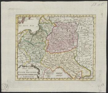 Nieuwe kaart van Polen, Pruissen, Lithauwen, Koerland en Samogitie