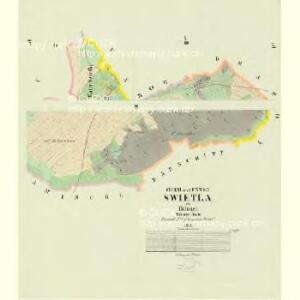 Ober und Unter Swietla - c2160-1-002 - Kaiserpflichtexemplar der Landkarten des stabilen Katasters