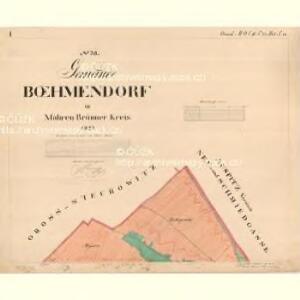 Boehmendorf - m0933-1-001 - Kaiserpflichtexemplar der Landkarten des stabilen Katasters