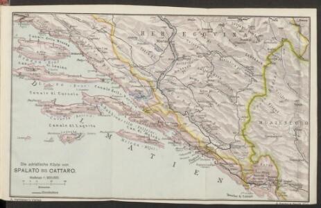 Die adriatische Küste von Spalato bis Cattaro