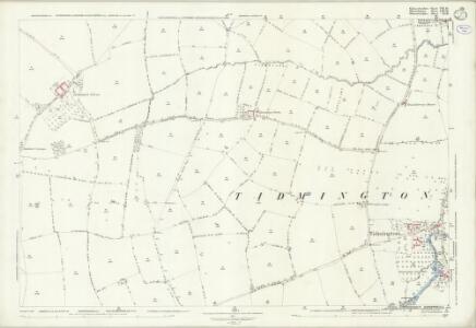 Gloucestershire VIII.16 (includes: Burmington; Shipston on Stour; Stretton on Fosse; Tidmington) - 25 Inch Map