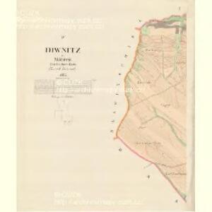 Diwnitz - m0446-1-003 - Kaiserpflichtexemplar der Landkarten des stabilen Katasters