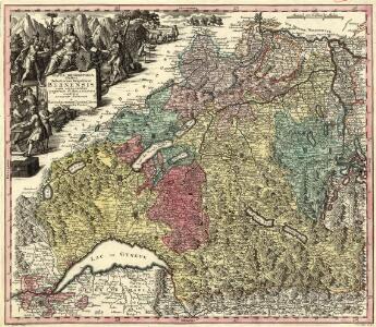Mappa Geographica illustris Helvetiorum Republicae Bernensis cum adjacentibus pagorum et dynastiarum confiniis accurate delineata