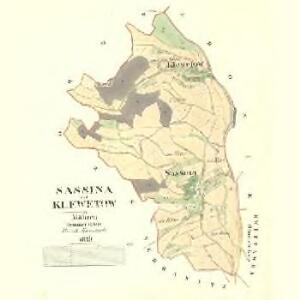 Sassina und Klewetow - m2694-1-001 - Kaiserpflichtexemplar der Landkarten des stabilen Katasters