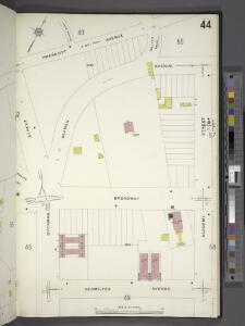 Manhattan, V. 12, Plate No. 44 [Map bounded by Prescott Ave., Academy St., Vermilyea Ave., Dyckman St.]