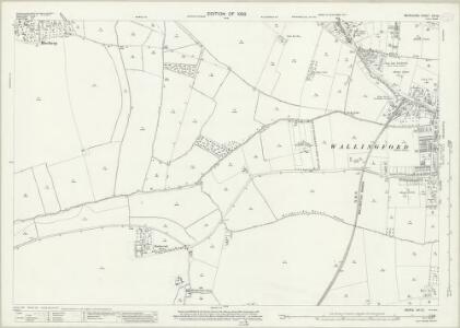 Berkshire XVI.10 (includes: Brightwell Cum Sotwell; Cholsey; Wallingford) - 25 Inch Map