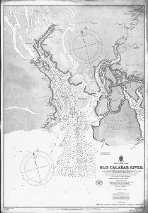 Old Calabar River; from sketch surveys 1869-90.