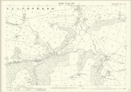 Carmarthenshire XLIV.8 (includes: Egwyscummin; Llanddowror) - 25 Inch Map