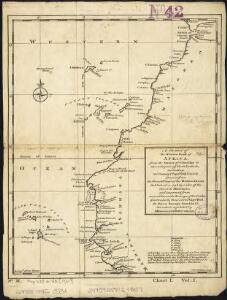 A chart of the western coast of Africa, from the Straits of Gibraltar to eleven degrees of north latitude, including the Canary & Cape Verd Islands