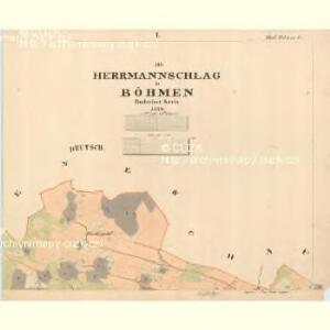 Hermannschlag - c3729-1-001 - Kaiserpflichtexemplar der Landkarten des stabilen Katasters