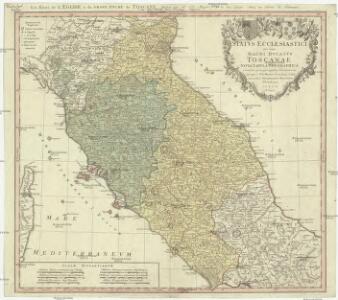 Status Ecclesiastici nec non magni dvcatvs Toscanae nova tabvla geographica