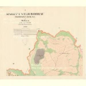 Unter Bobrau (Bobrowa Dolnj) - m0480-1-001 - Kaiserpflichtexemplar der Landkarten des stabilen Katasters