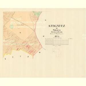 Stignitz - m3141-1-008 - Kaiserpflichtexemplar der Landkarten des stabilen Katasters
