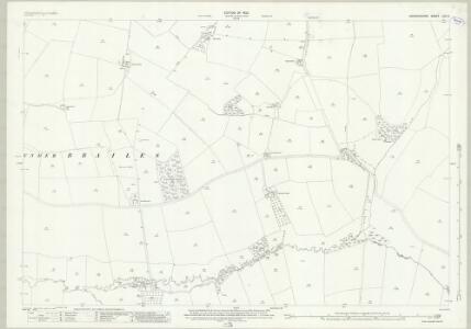 Warwickshire LVII.3 (includes: Brailes; Stourton; Sutton Under Brailes; Whichford) - 25 Inch Map